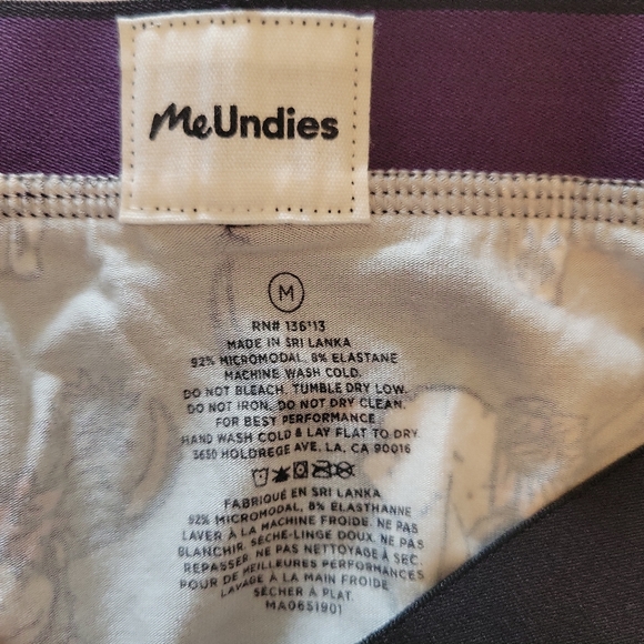 Meundies Men's Boxer Brief Underwear Bull Skull Size Medium - Picture 3 of 4